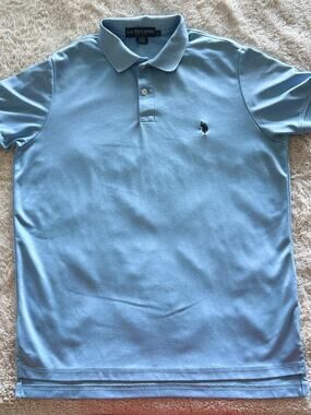 U.S. Polo Assn. Men's Solid Short Sleeve Interlock Polo Shirt, Golf Shirts